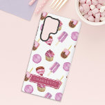 Funda Para Samsung Galaxy S22 Ultra Popsicles y pasteles rosados<br><div class="desc">Dese el gusto (o a alguien querido) en nuestros muy dulces Popsicles y Cupcakes Pink Samsung Galaxy S22 Ultra funda. Este funda de Samsung brims con carácter, adornado con una animada selección de bizcochos de color rosa suave adornados con frambuesas, paletas con hielo y salpicaduras de chocolate y macarons delgados....</div>