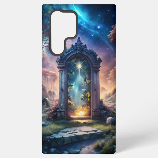 Funda Para Samsung Galaxy Portal de la Galaxia de Fantasía - Puerta mística (Reverso )