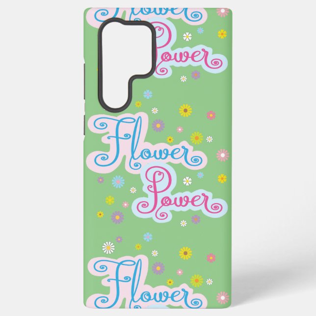 Funda Para Samsung Galaxy Potencia de flor suave (Reverso )