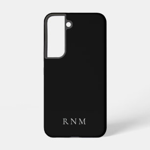 Funda Para Samsung Galaxy S22 Presupuesto Negro más Profundo con Nombre o Conjun
