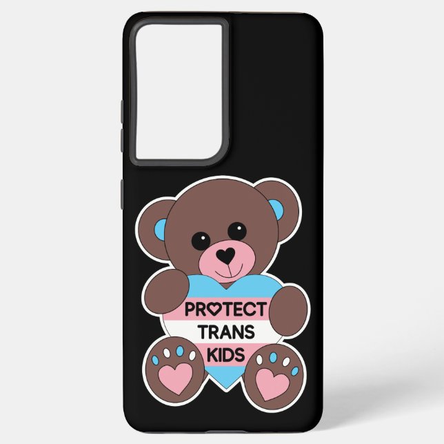 Funda Para Samsung Galaxy Proteger a los niños transexuales Bandera del Orgu (Reverso )