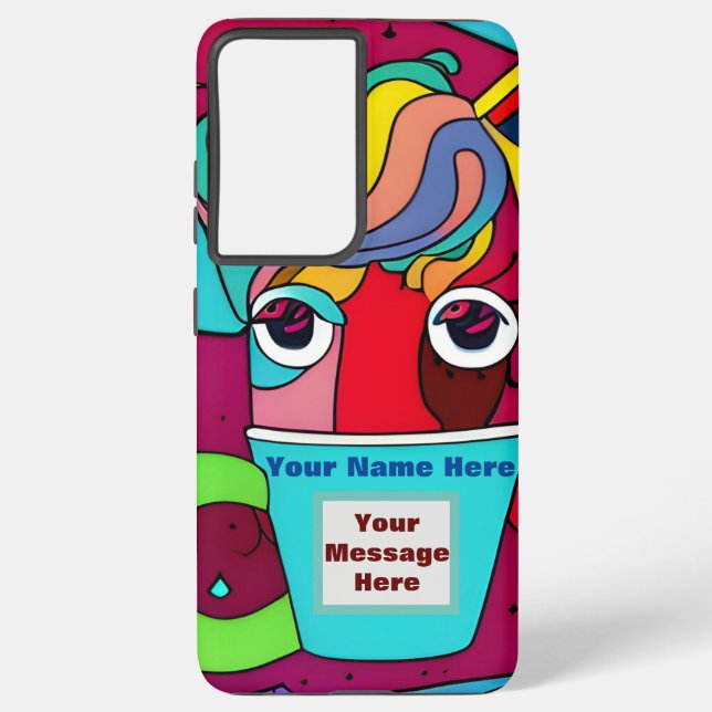 Funda Para Samsung Galaxy Psicodélico (Reverso )