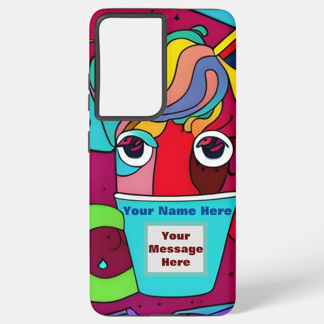 Funda Para Samsung Galaxy Psicodélico (Reverso )