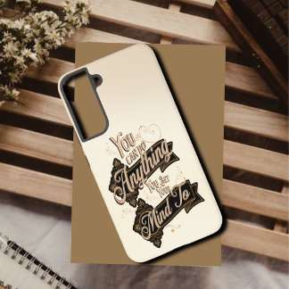 Funda Para Samsung Galaxy S22+ Puedes Hacer Cualquier Cita Del Beige Marrón