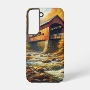 Funda Para Samsung Galaxy S22 puente clásico cubierto de otoño