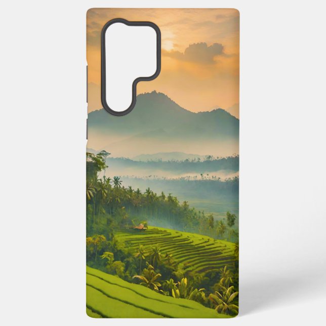 Funda Para Samsung Galaxy Puesta de sol indonesia  (Reverso )