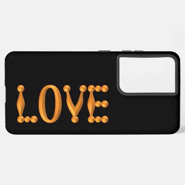 Funda Para Samsung Galaxy Puffy Love OtterBox Samsung Galaxy Funda (Lado izquierdo)