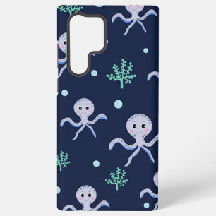 Funda Para Samsung Galaxy S22 Ultra Pulpo bajo el mar patrón infantil
