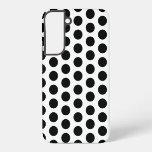 Funda Para Samsung Galaxy S22+ Puntos de polka negros y blancos