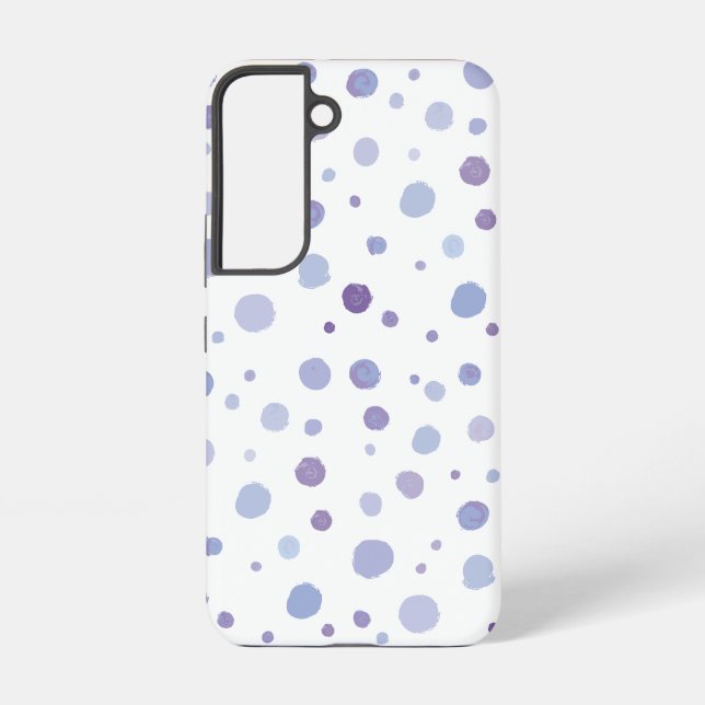 Funda Para Samsung Galaxy puntos de polka pintados a mano (Reverso )