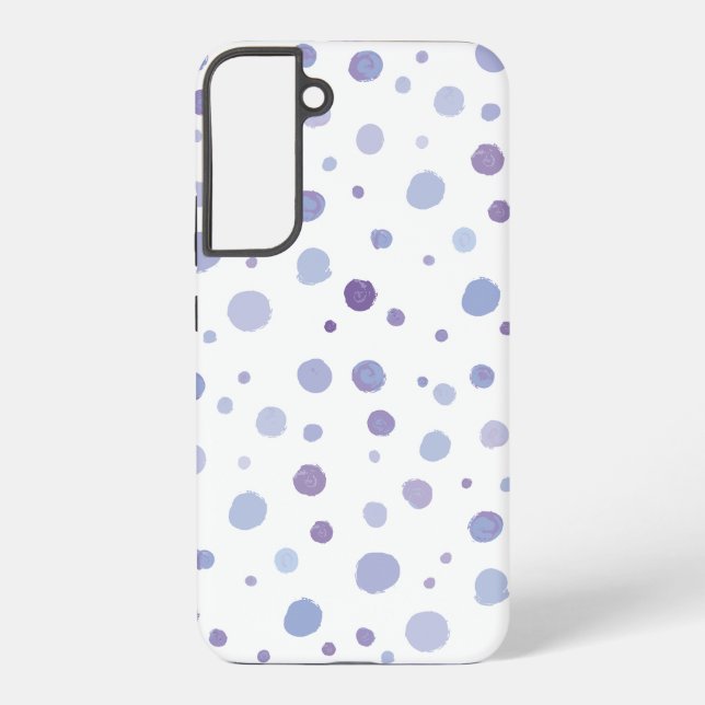 Funda Para Samsung Galaxy puntos de polka pintados a mano (Reverso )