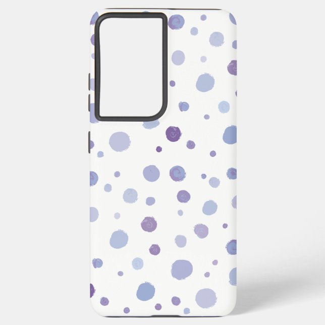 Funda Para Samsung Galaxy puntos de polka pintados a mano (Reverso )