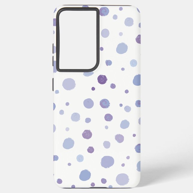 Funda Para Samsung Galaxy puntos de polka pintados a mano (Reverso )