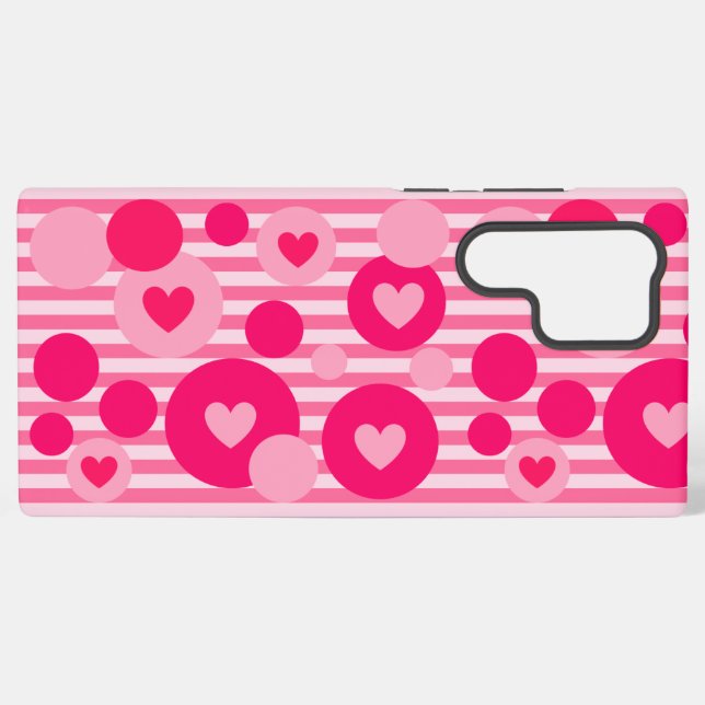 Funda Para Samsung Galaxy Puntos de raya de San Valentín (Reverso Horizontal)