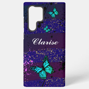 Funda Para Samsung Galaxy S22 Ultra Purple Ephemera vibrant color art