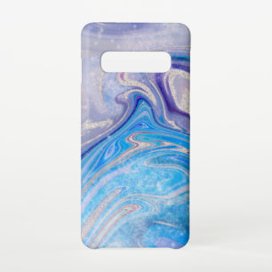 Funda Para Samsung Galaxy S10 purpurina de color azul claro azul claro