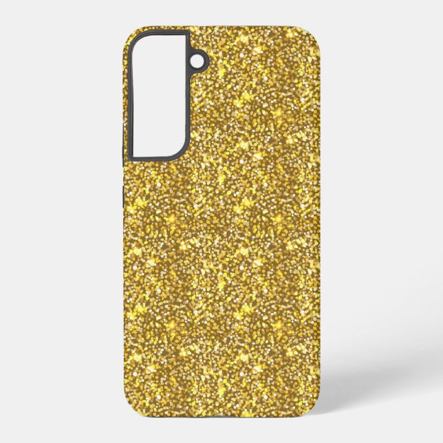 Funda Para Samsung Galaxy Purpurina dorado (Reverso )