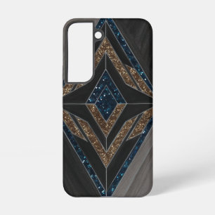 Funda Para Samsung Galaxy S22 Purpurina geométrico Art Deco