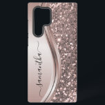 Funda Para Samsung Galaxy S22 Ultra Purpurina rosado Aspecto Nombre manuscrito<br><div class="desc">El diseño es una foto y los fundas no están hechos con purpurinas, secuencias, metales o bosques reales. Este diseño también está disponible en otros modelos de teléfono. Elija Tipo de dispositivo para ver otros fundas de iPhone, Samsung Galaxy o Google. Algunos estilos se pueden cambiar seleccionando Estilo si es...</div>