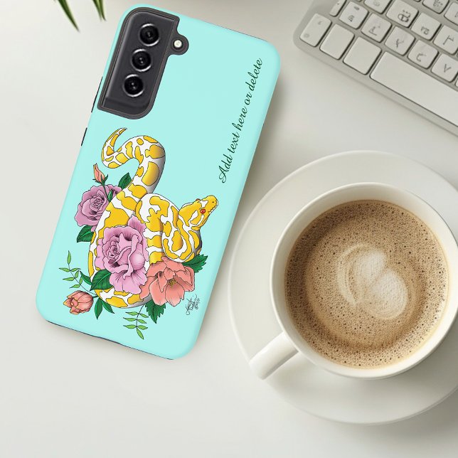 Funda Para Samsung Galaxy Python albino blanco amarillo (Subido por el creador)