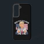 Funda Para Samsung Galaxy S22 Que los Mascotas vuelvan a estar seguros, salvo qu<br><div class="desc">Trump vuelve a poner a los Mascotas a salvo de nuestros Mascotas</div>