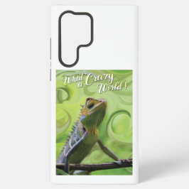Funda Para Samsung Galaxy S22 Ultra Qué mundo loco - Un lagarto especial