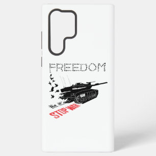 Funda Para Samsung Galaxy S22 Ultra Queremos paz mundial y libertad, alto a la guerra