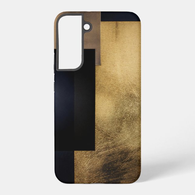 Funda Para Samsung Galaxy Quietud Dorada — Abstracto Moderno (Reverso )