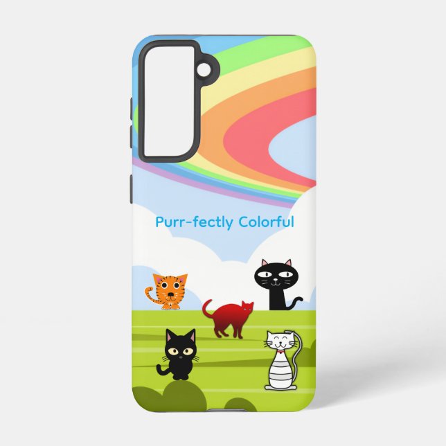 Funda Para Samsung Galaxy Rainbow & Cats Samsung Galaxy Case (Reverso )