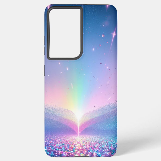 Funda Para Samsung Galaxy Rainbow Glow Fantasy Phone Case (Reverso )