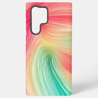 Funda Para Samsung Galaxy S22 Ultra Rainbow Marble Art Phone Case