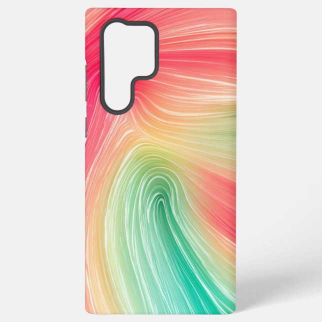 Funda Para Samsung Galaxy Rainbow Marble Art Phone Case (Reverso )