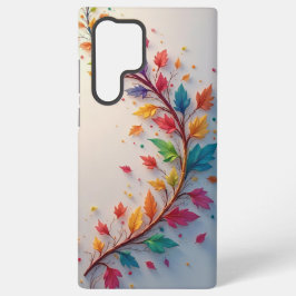 Funda Para Samsung Galaxy S22 Ultra Rama Botánica de Acuarela Moderna Gráfica de Folla