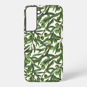 Funda Para Samsung Galaxy S22+ Ramas de olivo blanquecinas
