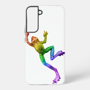 Funda Para Samsung Galaxy S22+ rana de colores arcoíris de SlipperyJoe renderizad