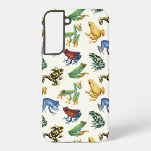 Funda Para Samsung Galaxy S22+ Ranas sobre blanco natural