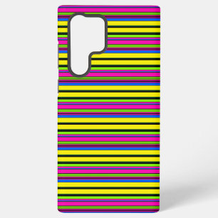 Funda Para Samsung Galaxy S22 Ultra Rayas amarillas coloridas lindas
