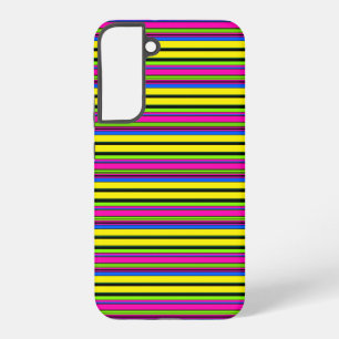 Funda Para Samsung Galaxy S22+ Rayas amarillas coloridas lindas