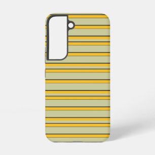 Funda Para Samsung Galaxy S22 Rayas amarillas modernas lindas