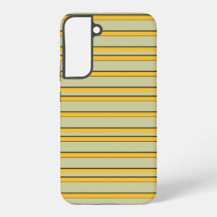 Funda Para Samsung Galaxy S22+ Rayas amarillas modernas lindas