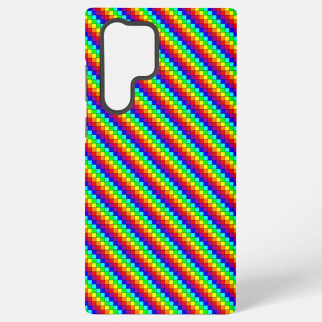Funda Para Samsung Galaxy Rayas arcoiris - Funda Samsung (S22 Ultra) (Reverso )