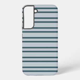 Funda Para Samsung Galaxy S22+ Rayas azules grises lindas