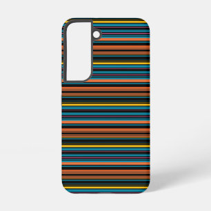 Funda Para Samsung Galaxy S22 Rayas azules negras lindas