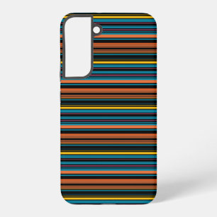 Funda Para Samsung Galaxy S22+ Rayas azules negras lindas