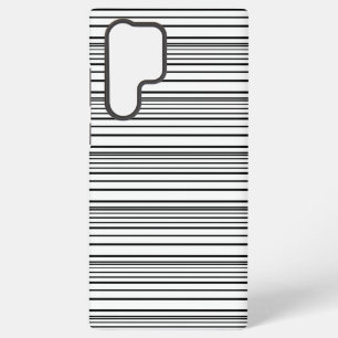Funda Para Samsung Galaxy S22 Ultra Rayas blancas y negras lindas
