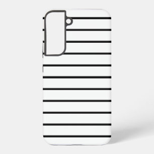 Funda Para Samsung Galaxy S22+ Rayas blancas y negras lindas