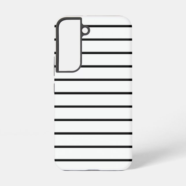 Funda Para Samsung Galaxy Rayas blancas y negras lindas (Reverso )
