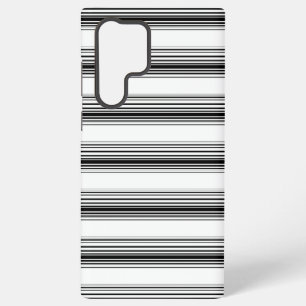 Funda Para Samsung Galaxy S22 Ultra Rayas blancas y negras modernas