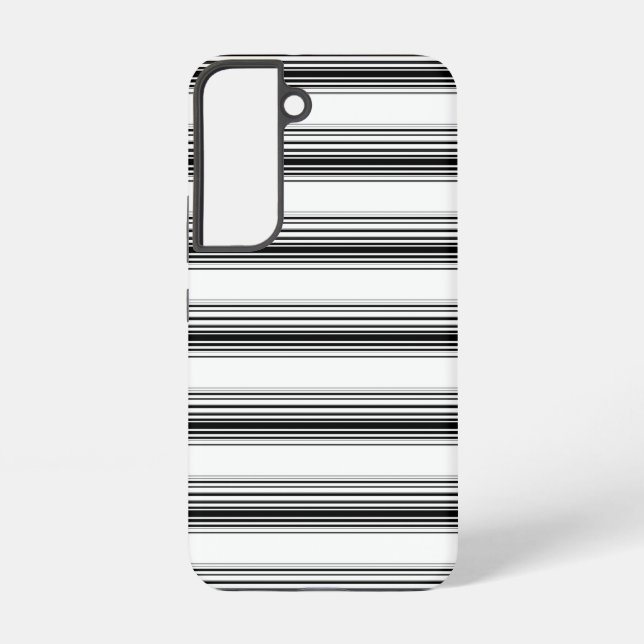 Funda Para Samsung Galaxy Rayas blancas y negras modernas (Reverso )