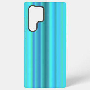 Funda Para Samsung Galaxy S22 Ultra Rayas de arcoíris azul verde